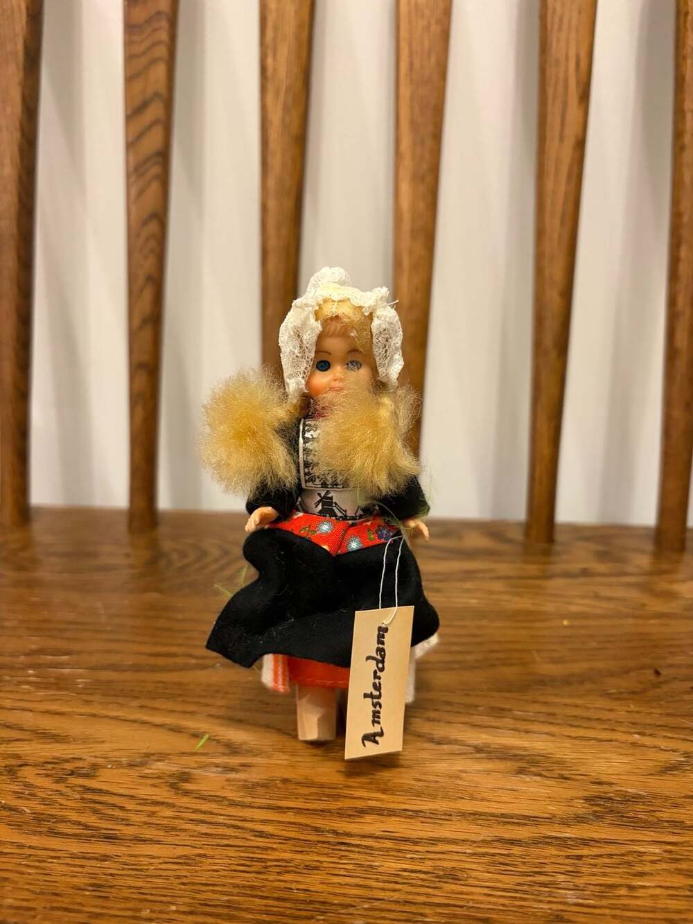Vintage Dutch Souvenir Doll Amsterdam Traditional Outfit
